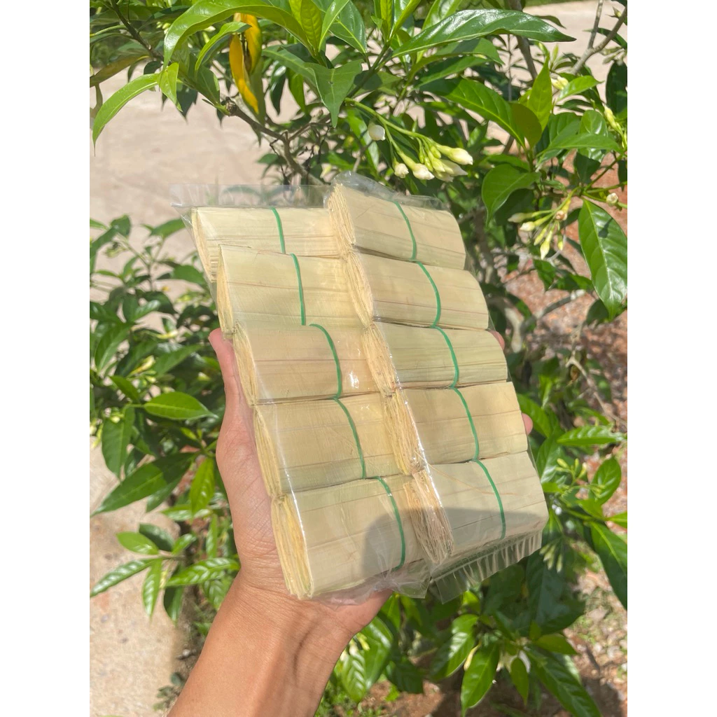 ยอดอ่อนตากแห้ง ทด ใบนิ่ม คัดสรรคุณภาพแบบขาว ชุดทดลอง