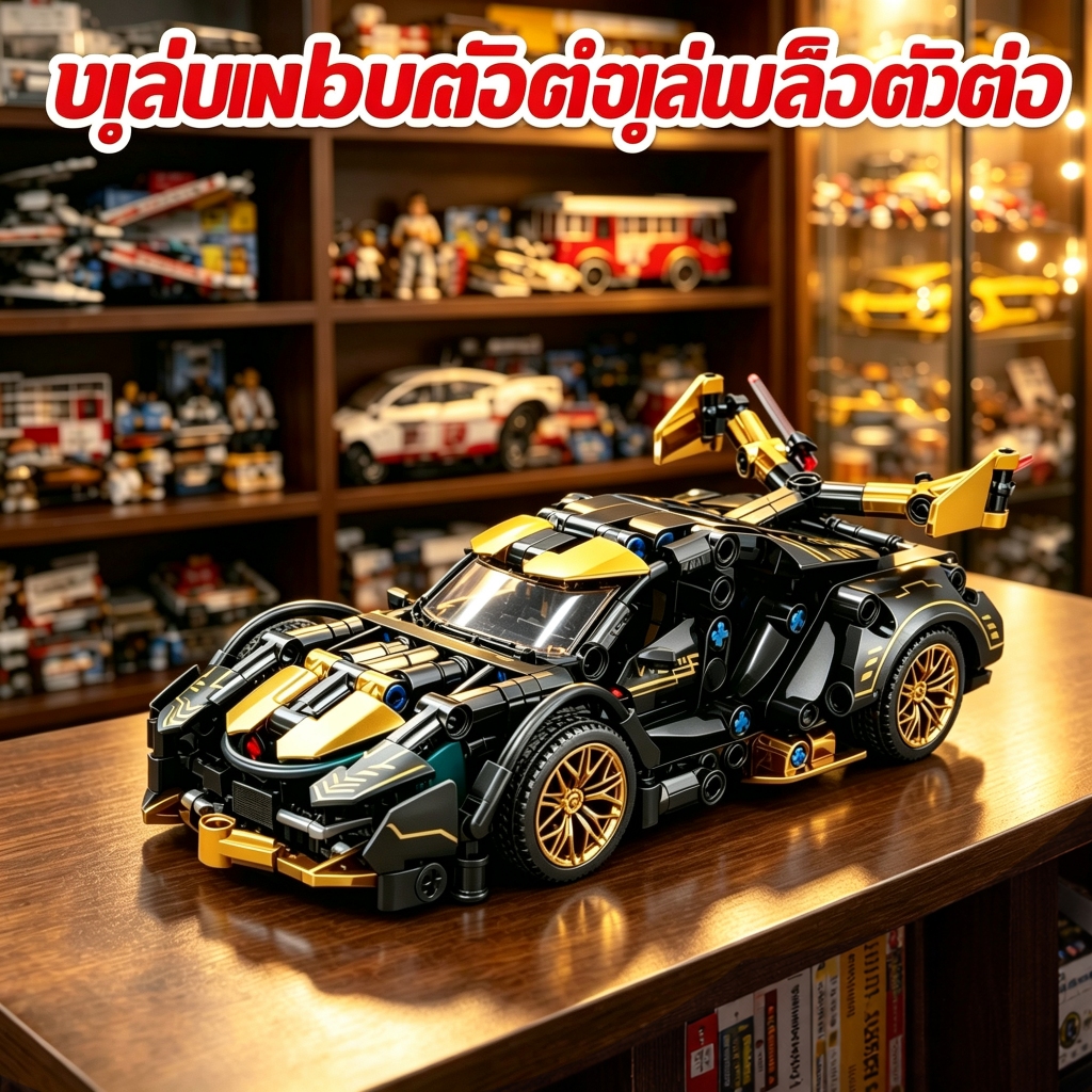 รถสปอร์ตขนาดใหญ่ 1:20 พร้อมส่งจากไทย Racing Car บล็อกตัวต่อ รีโม Technic บล็อกตัวต่อรถแข่ง ของขวัญเด็กผู้ชาย Block Car