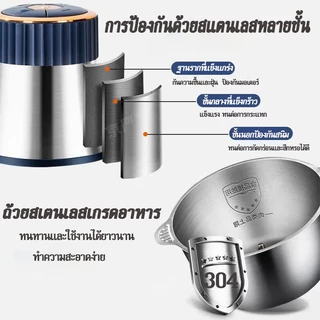 【รับประกัน10ปี】เครื่องบดหมู 5L สแตนเลส304ปรั เครื่องปั่นอเนกประสงค์ เครื่องบดเนื้อไฟฟ้า อเนกประสงค์