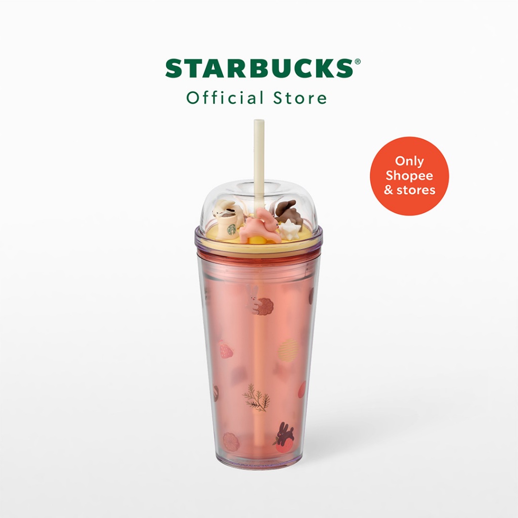 Starbucks Bunny Harvest Tales with Dome Lid Cold Cup 16oz. ทัมเบลอร์สตาร์บัคส์พลาสติก ขนาด 16ออนซ์ A11184688