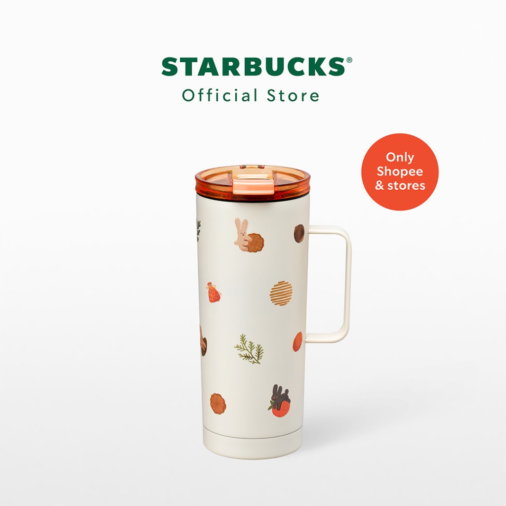 Starbucks Stainless Steel Bunny Harvest Tales Mug 19.5oz. แก้วสตาร์บัคส์สแตนเลสสตีล ขนาด 19.5ออนซ์ A11184691