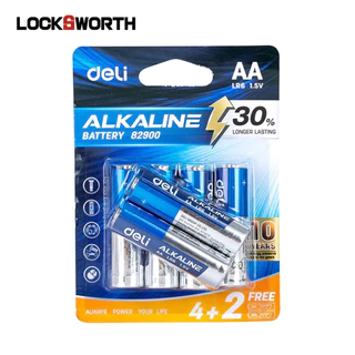 Deli ถ่าน ถ่านอัลคาไลน์ ความจุสูง AA LR6 / AAA LR03 ถ่าน 1.5V ใหม่ ของแท้ Alkaline Battery