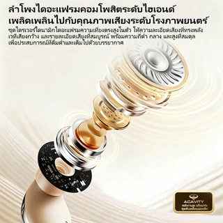 หูฟังบลูทูธไร้สาย 2-in-1 รุ่นใหม่ มาพร้อม 4 หูฟัง แบบ Half In-ear ใส่นอนได้ เสียงดี ใช้ได้ทั้งชายและหญิง