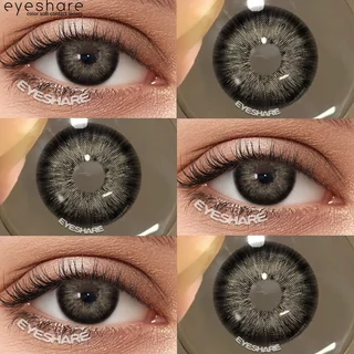 {COD}-Eyeshare พัทยา สีเทา (-1.00~6.00) คอนแทคเลนส์สายตาสั้น 14.2 มม. ตาใหญ่ คอนแทคเลนส์รายวัน 1 ปี จัดส่งฟรี