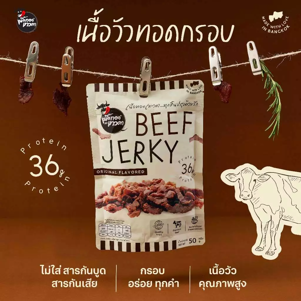 เนื้อล้วน 1 ซอง (ขนาด 50 กรัม) | เนื้อทอดเทวดา