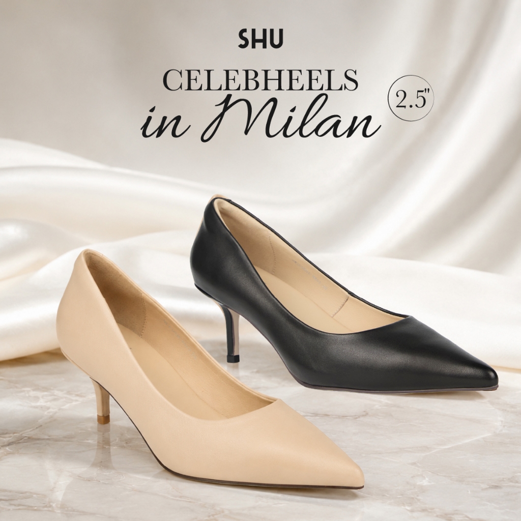 SHU CELEBHEELS 2.5" IN MILAN รองเท้าส้นสูง