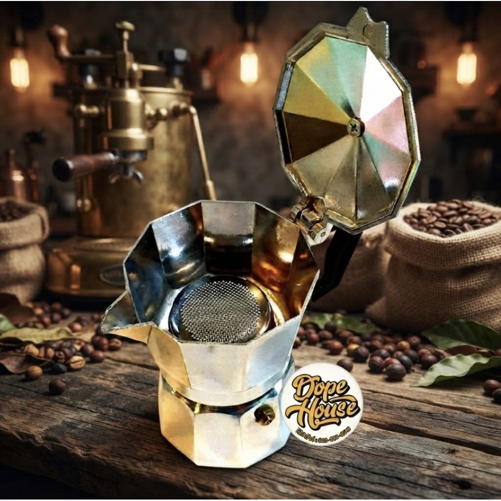 Dope House Moka Pot อัพเกรดหัวชงแบบ basket 51 มิลลิเมตร