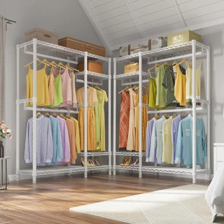 โครงตู้เสื้อผ้า ความสูงปรับได้ เหล็กกล้าคาร์บอน 114x40x180 ซม.