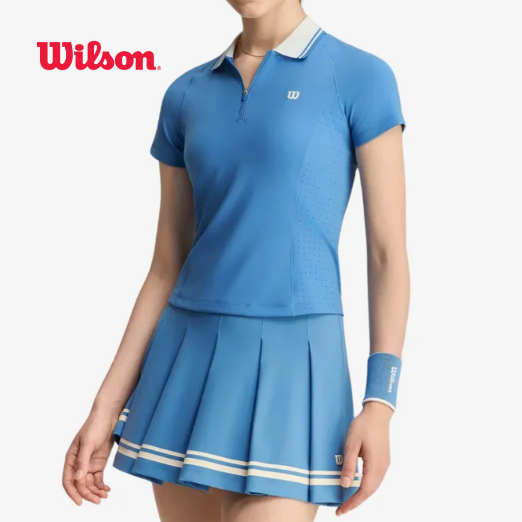 WILSON WOMEN BACKSPIN POLO เสื้อโปโลกีฬาผู้หญิง WE00314U112001 OFFICIAL STORE