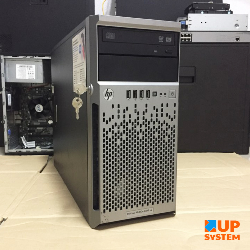 SERVER (เซิร์ฟเวอร์) HP ProLiant ML310e (Gen8) v2 / E3-1240 V3 / Ram 8GB DDR3 (มือสอง)