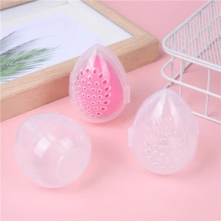 Protable Plastic Cosmetics Sponge Holder Makeup Blender Puff Storage Case/ Transparent Empty Cosmetic Egg Drying Box