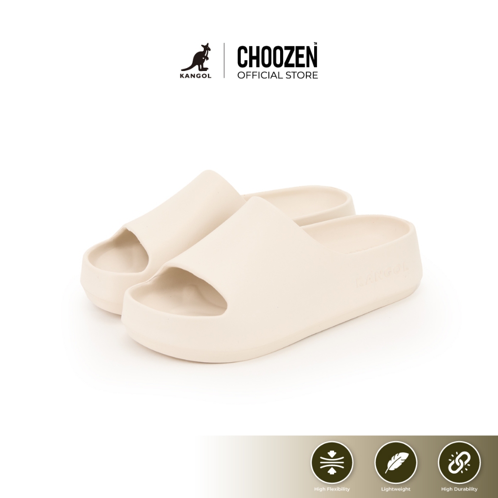 KANGOL Basic Slipper รองเท้าแตะผู้หญิง ส้นหนา EVA 100% รองเท้าแตะเพื่อสุขภาพ นุ่ม ใส่สบาย 63528623
