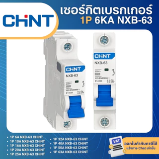 CHINT NXB-63 1P เซอร์กิตเบรกเกอร์ MCB DINRAIL เกาะราง 6KA 6A 10A 16A 20A 25A 32A 40A 50A เบรกเกอร์