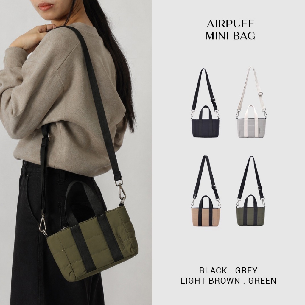 AMBASSADOR l AIRPUFF MINI กระเป๋าผ้า Crossbody bag กระเป๋าสะพาย A02 5002