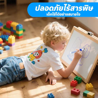 ชุดปากกาไวท์บอร์ด 3+1 พร้อมแปรงลบ ปากกา Whiteboard Marker สีดำ น้ำเงิน แดง เขียนลื่น ลบสะอาด สำหรับโรงเรียน สำนักงาน