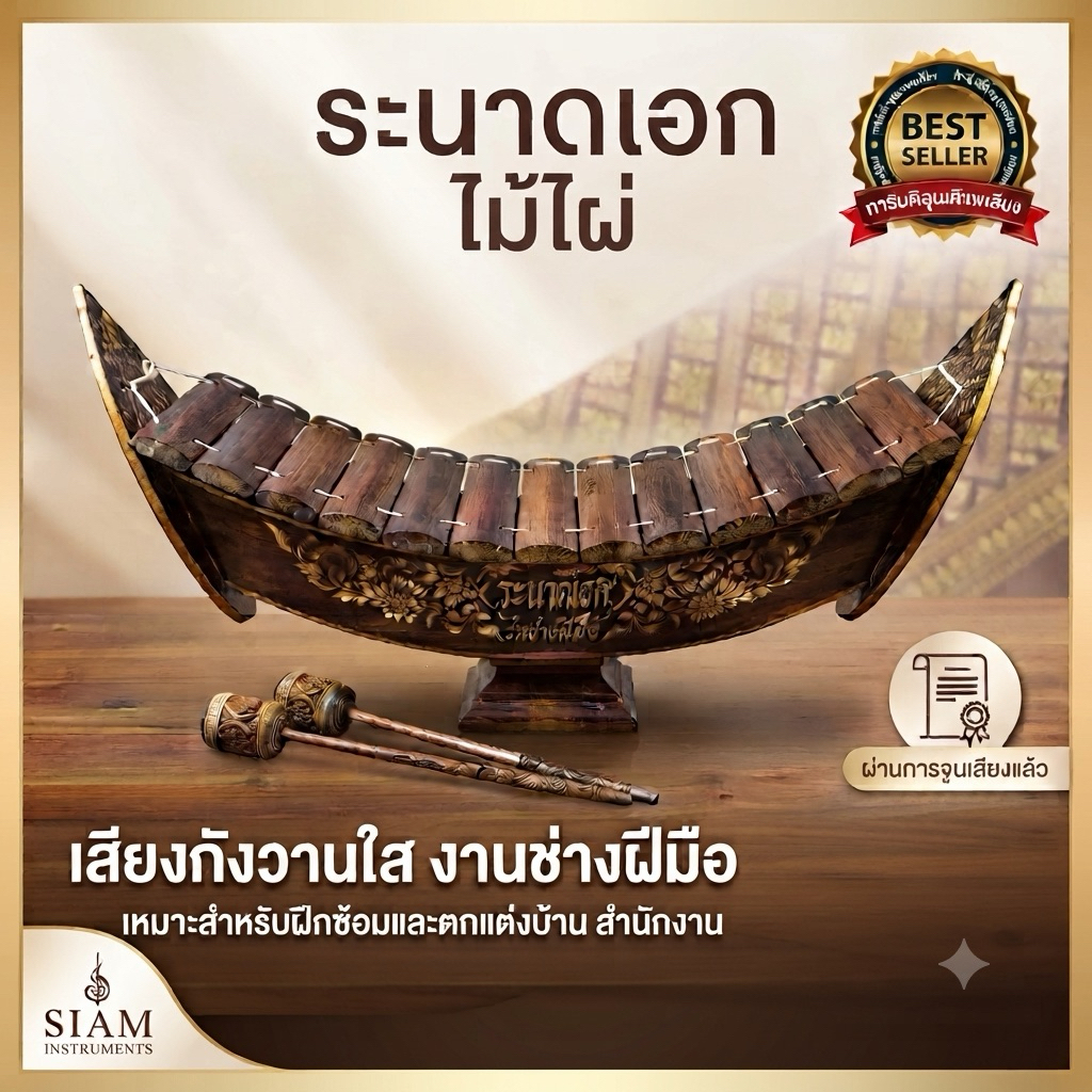ระนาดเอก 13 ลูก ขนาด XL กว้าง 65cm