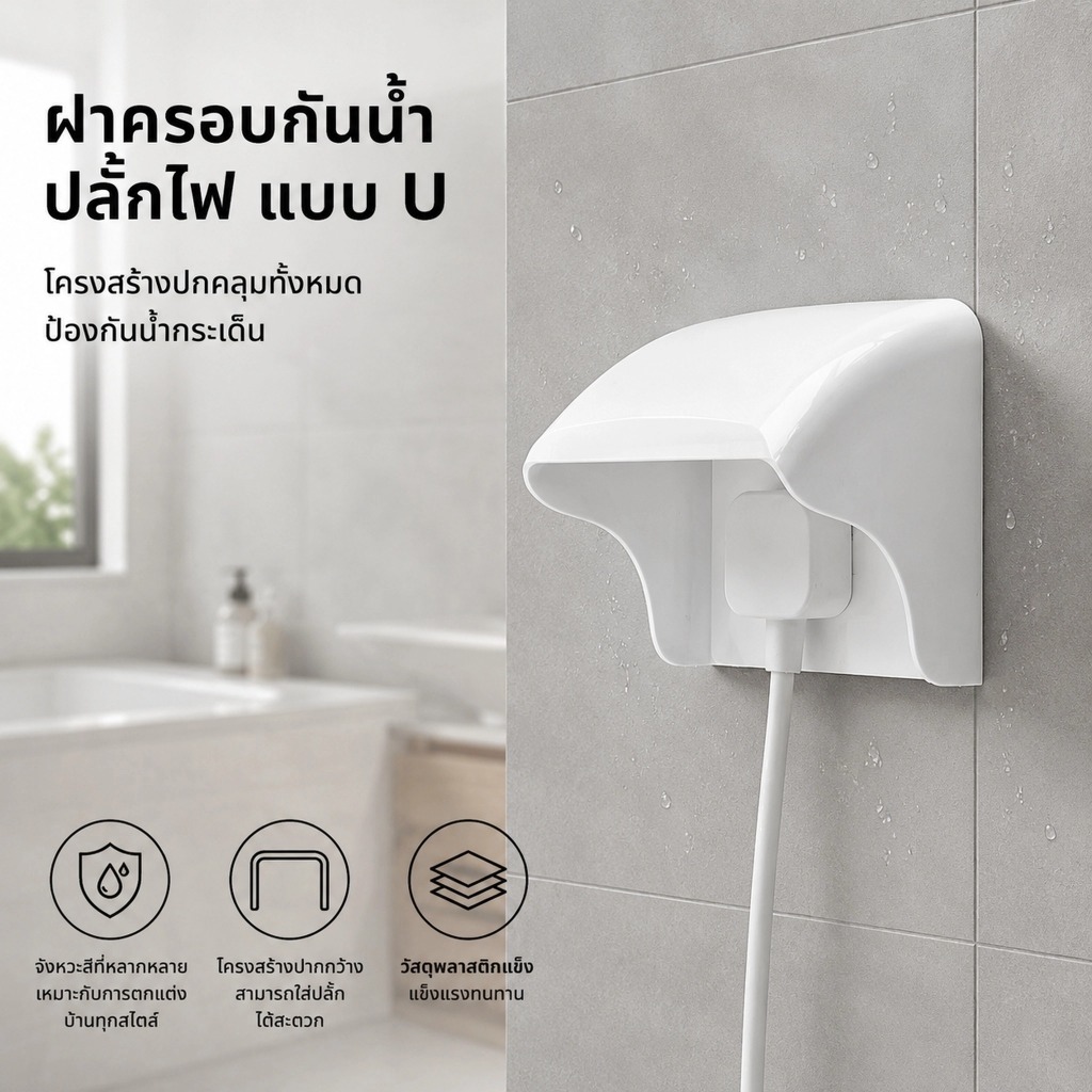 LEMO-T กล่องกันน้ำอเนกประสงค์, ที่ครอบเต้ารับไฟฟ้าติดผนังใสฝาครอบป้องกันสวิตช์กลางแจ้ง