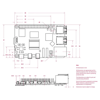Raspberry Pi 5 Single Board Computer Ram 8GB