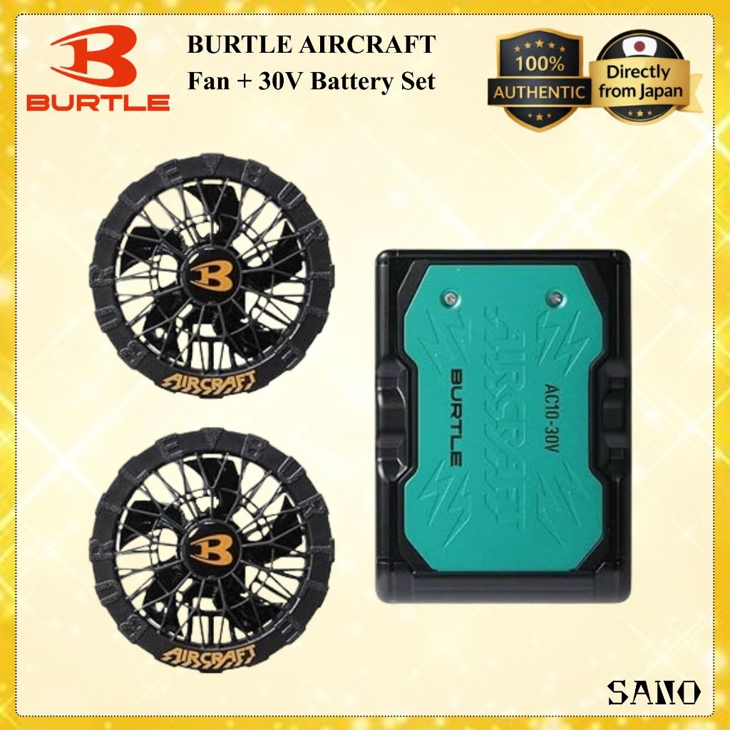 BURTLE AIRCRAFT AC10 AC10-2 2026 30V Fan & Battery Set Kyocera Rechargeable Cooling System