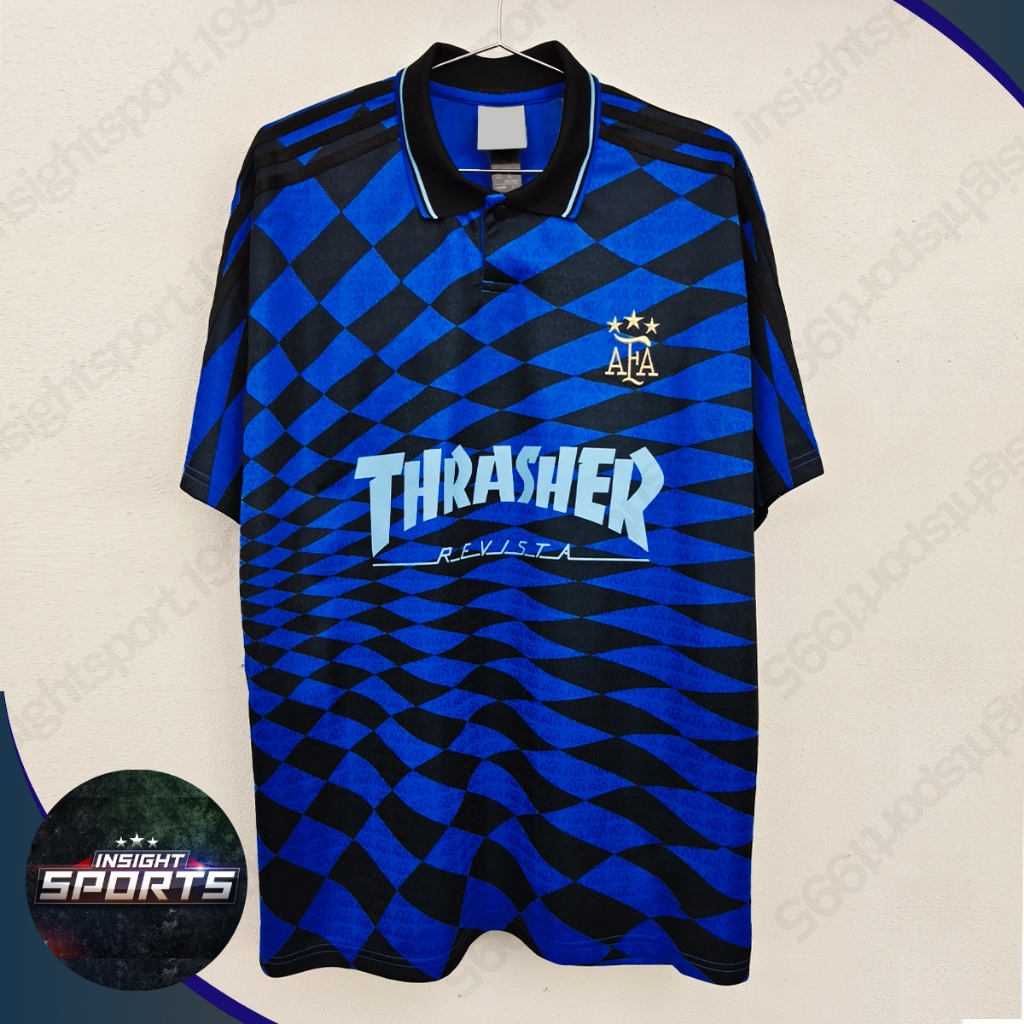 เสื้อฟุตบอลวินเทจ เสื้อฟุตบอลแฟชั่นทีม อาร์เจนติน่า #RT0231 ชื่อเบอร์ MESSI#10 ไซส์ S-2XL