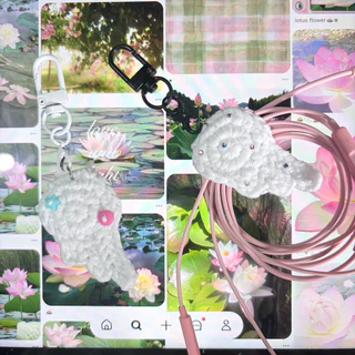 Cable holder and keychain wing🪽| พวงกุญแจ&ที่เก็บหูฟัง ที่รัดสายชาร์จ
