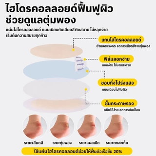 แผ่นกันรองเท้ากัด ซิลิโคนเจลแบบใส ลดการเสียดสี ป้องกันแผลพุพอง กันน้ำ กันเหงื่อ ติดแน่น