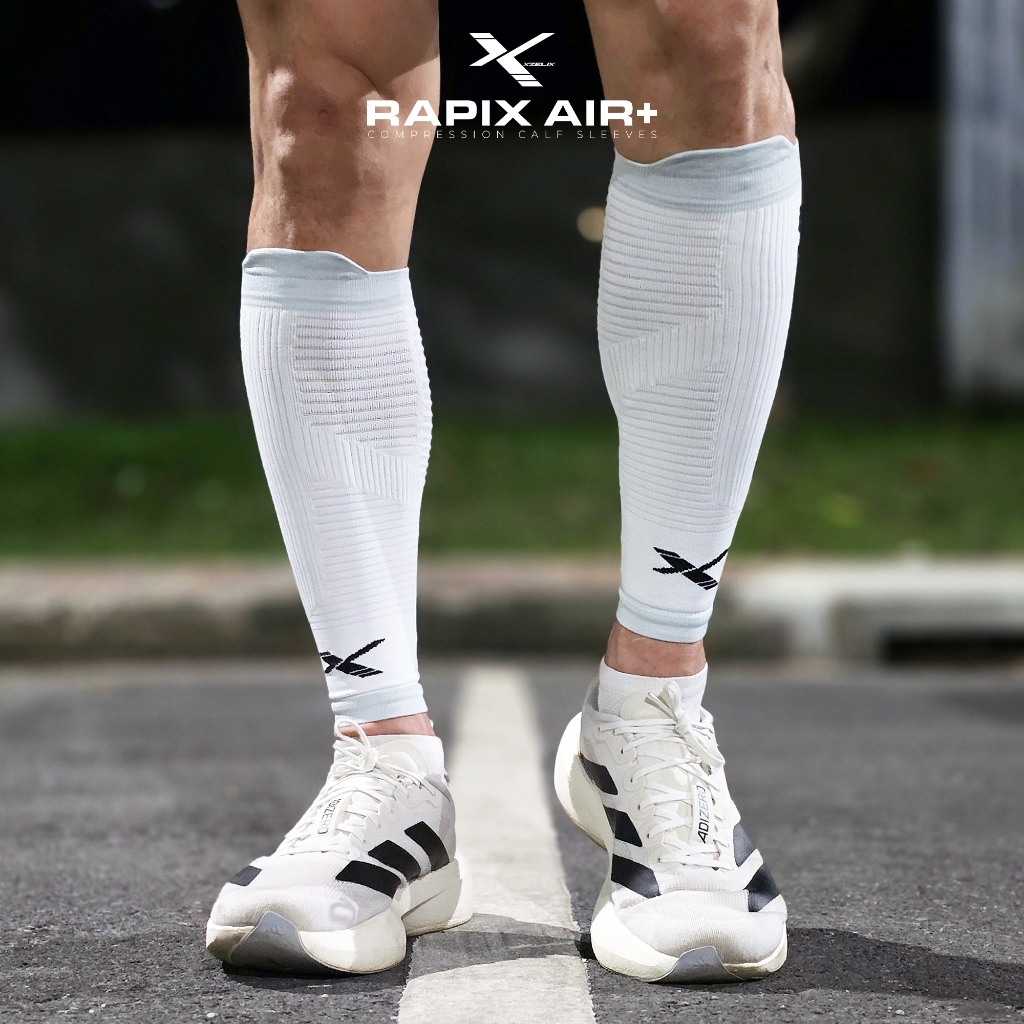 Xzelix | Rapix AIR+ • Compression Calf Sleeves (ราพิกซ์ แอร์พลัส ปลอกขารัดน่อง วิ่ง มาราธอน เทรล ลดตะคริว ชะลอการล้า)