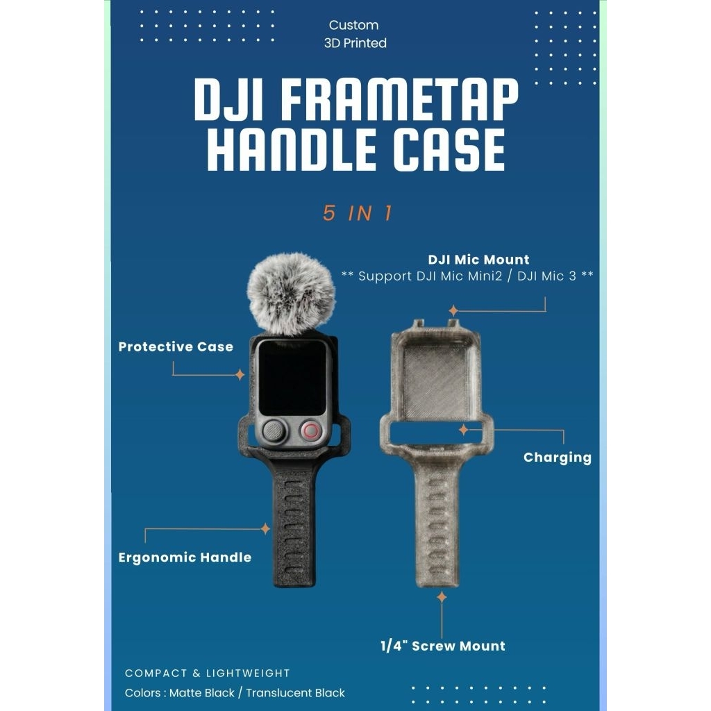 DJI FrameTap Handle-3D Printed