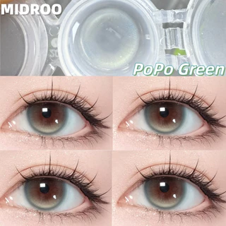 【ผ่าน FDA!!1คู่ลด20฿ 2คู่ลด40฿】Midroo รุ่นพิเศษ คอนแทคเลนส์บิ๊กอาย ฟิวลูกครึ่ง เลนส์ค่าสายตาสั้น PoPo รายเดือนคอนแทคเลน