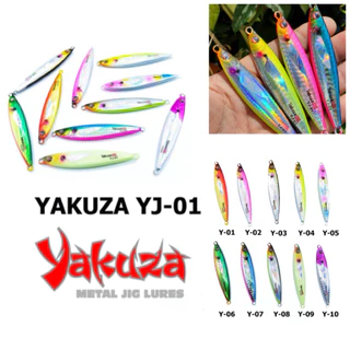 เหยื่อจิ๊ก Yakuza YJ-01 Metal Jig Lure 15g-80g เหยื่อปลอมตกปลาทะเล Shore/Light Jigging ครบทุกสี
