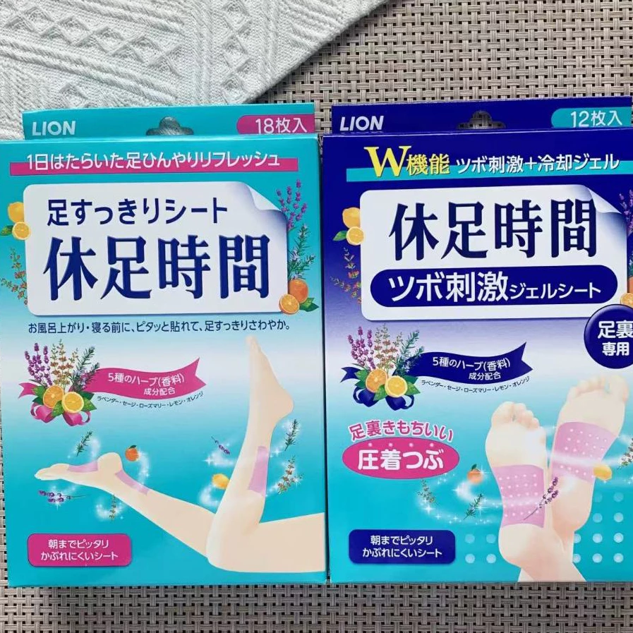 แผ่นเจลเย็น แปะน่อง 1ซอง6แผ่น ส้นเท้า ฝ่าเท้า Foot Refresh Gel แผ่นแปะเท้า ลดความเมื่อยล้า แผ่นแปะเท้าญี่ปุ่น