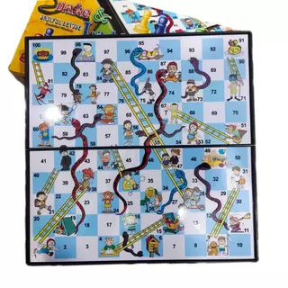 เกมส์บันไดงู (แม่เหล็ก) Snake&Ladders เกมส์กระดาน กระดานแม่เหล็ก ขนาดกระดาน 26X26 cm. พร้อมส่ง 2309P1