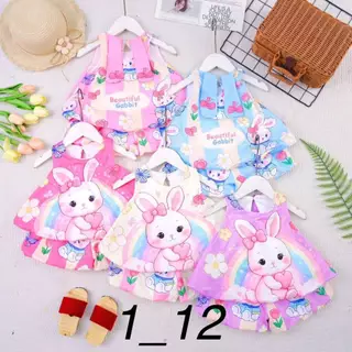 ชุดแฟชั่นเด็ก เสื้อ+กางเกง ทรงบอลลูน ชุดเด็กผู้หญิง 6 เดือน - 2 ขวบ FAS0048