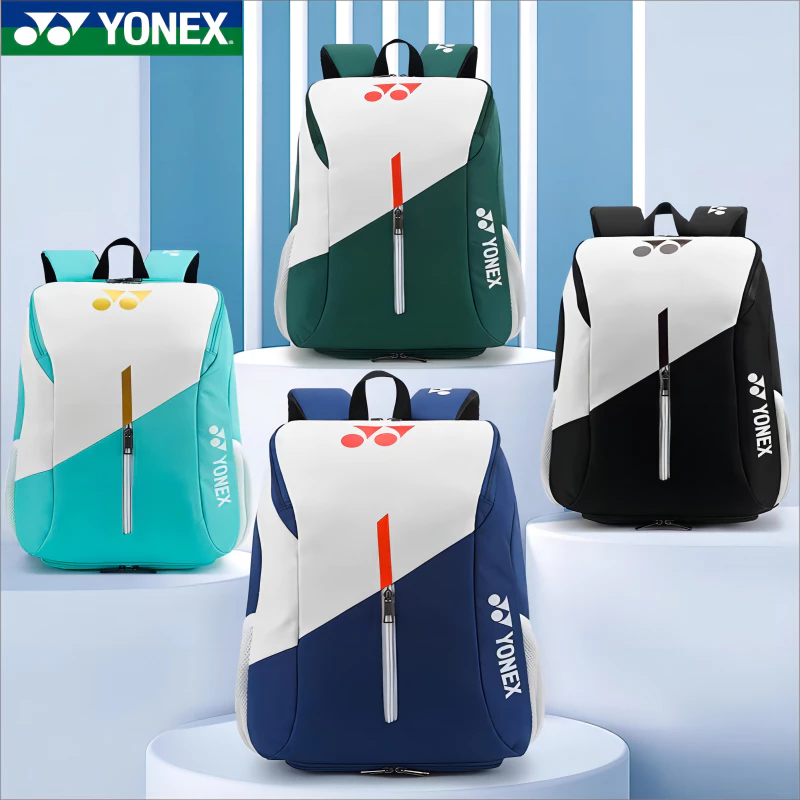 Yonex 109 แบดมินตันกระเป๋าเป้สะพายหลังวัสดุกันน้ำและสวมใส่กระเป๋าเป้สะพายหลังแบดมินตันกับที่เก็บรองเท้าอิสระ