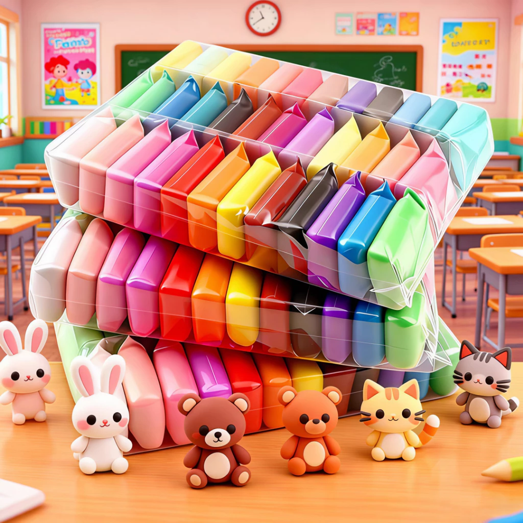 DIY ดินน้ำมัน ดินเบา ดินเบา 12/24/36/48 สี ดินเบาเกาหลี ของเล่นเด็ก แฮนด์เมด ปลอดสารพิษ ดินน้ํามันสําหรับเด็ก