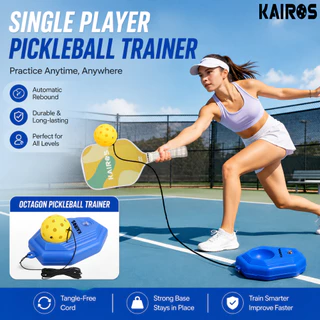 Single Player Pickleball Trainer อุปกรณ์ฝึกซ้อมกีฬาพิคเคิลบอลแบบตั้งพื้น