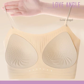 Love Angel Bra เสื้อชั้นในเว้าหลัง บราหลังโล่งลึกรูปตัวยู ไร้รอยต่อ ไร้โครงเหล็ก สายหลัง 3 แถว ปรับได้ M-XL 925