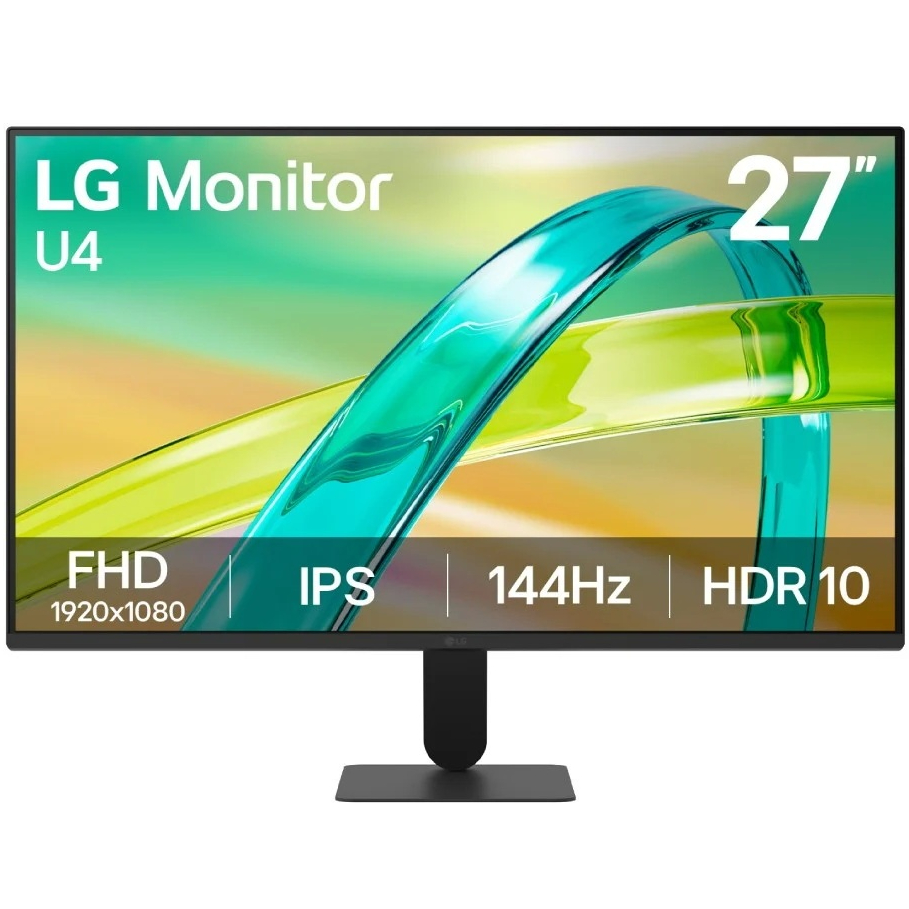 Monitor (จอมอนิเตอร์) 27' LG 27U411B-B (IPS, VGA, HDMI) 144Hz