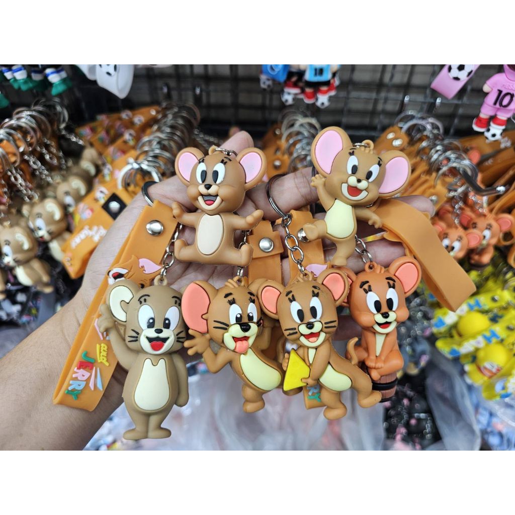 พวงกุญแจ tom and jerryคละแบบคละลาย 12ตัว