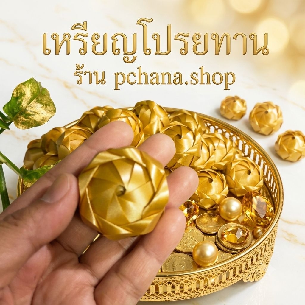 เหรียญโปรยทานงานบวชผอบสีทองสีเงินและคละสีแพ็ค50ชิ้น(ตัวเปล่า)พร้อมส่ง