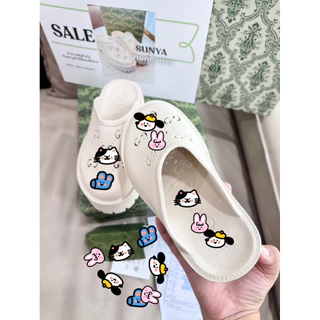 รองเท้าส้นตึกพร้อมส่ง รองเท้าหัวโต ลงใหม่โดนลบยอดพันคู่