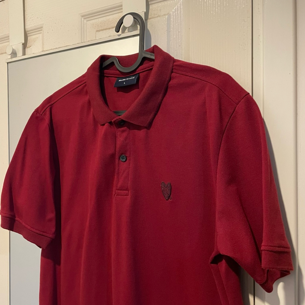 เสื้อโปโล Memo สีแดง ใส่สบาย