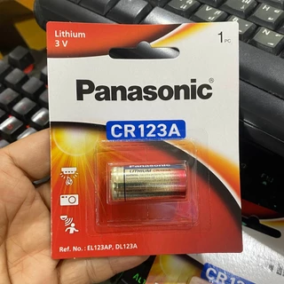 Battery Panasonic#ถ่าน Panasonic CR-123A Lithium 3V.(CR123A) ถ่านกล้องฟิล์ม#รับประกันของเเท้เเน่นอนแท้100%