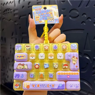 🩷 คีย์บอร์ด ของเล่น 🩷 Keybord 24 keys ของเล่นพวงกุญแจ สีน่ารัก สดใส กดได้ สนุกด้วย