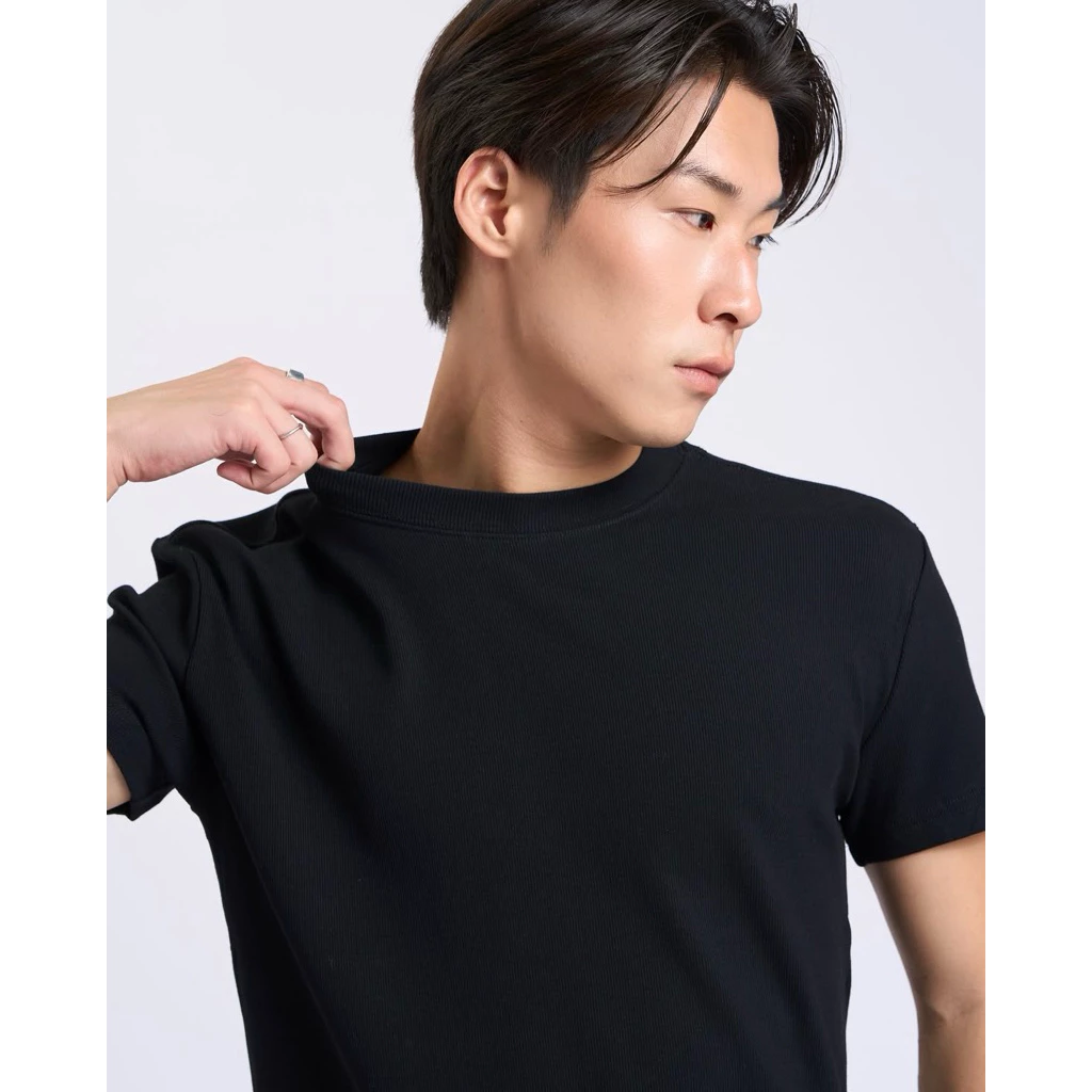 NORM Essential TEE เสื้อยืดแขนสั้น ผ้าร่องเล็ก เสื้อยืดผู้ชาย ผ้าพรีเมียมนุ่มพิเศษ ใส่สบาย (4)