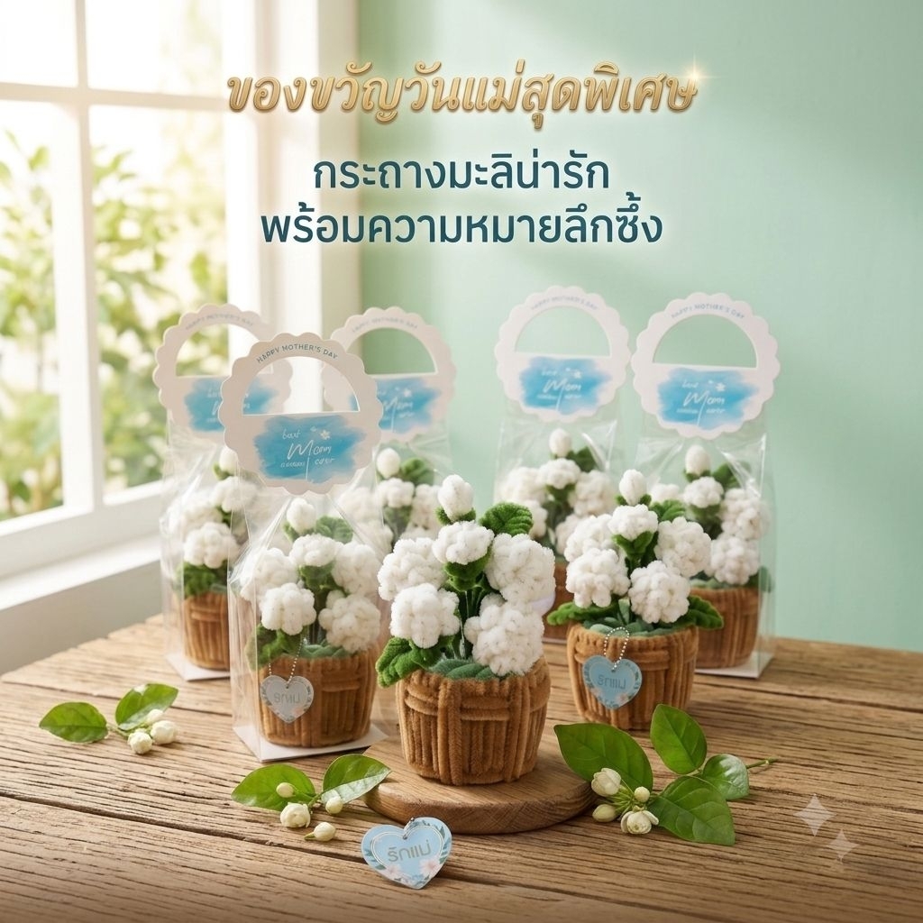 กระถางดอกมะลิ มอบให้คุณแม่ในวันสำคัญ