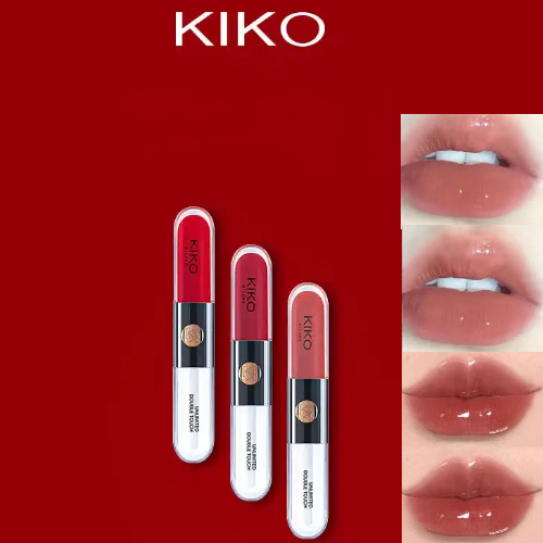 KIKO Milano Unlimited Double Touch ลิปตัวดัง ลิปไม่ติดแมสก์ สีสวยติดทน Gloss ฉ่ำ ของแท้ 100%