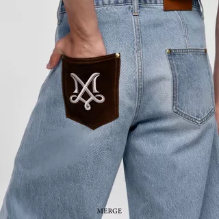Merge Official - Barrel Denim Jorts (พร้อมส่ง)