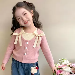 PRINCESS KESLI เสื้อแขนยาวเด็ก เสื้อยืดสไตล์เกาหลีรุ่นใหม่ ลำลองสบายๆ คอลเลกชั่นฤดูใบไม้ผลิ 1-14 ปี