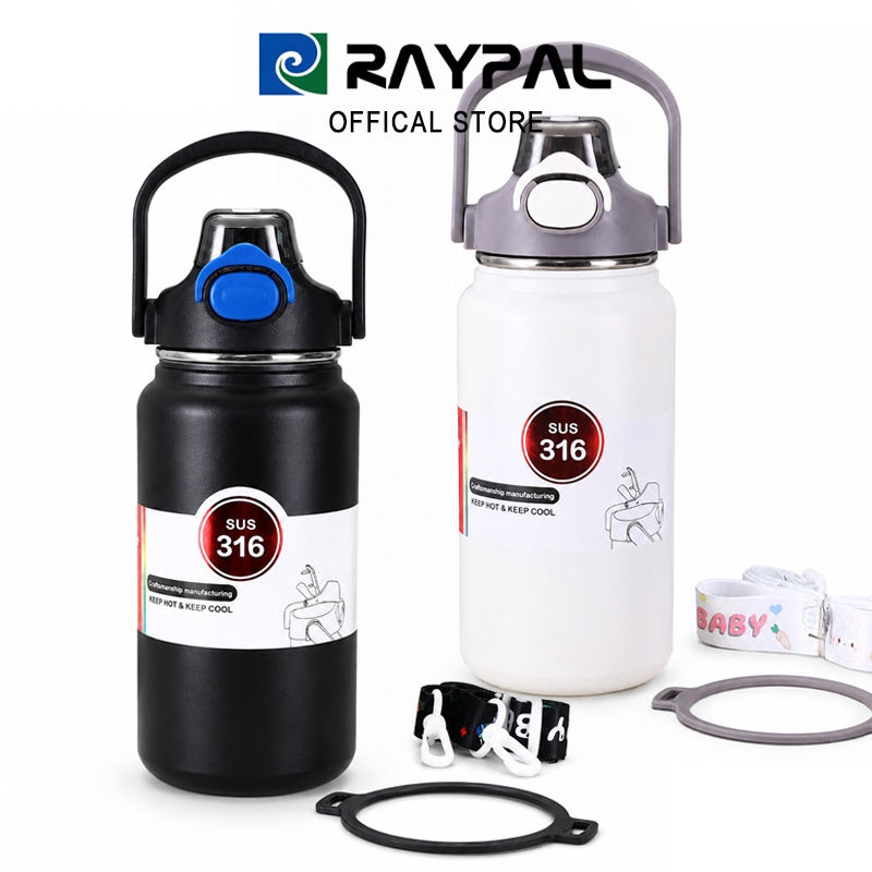 RAYPAL แก้วเก็บความเย็น 1200/1400ml สเตนเลส 316 เกรดดี แก้วมีหูหิ้ว